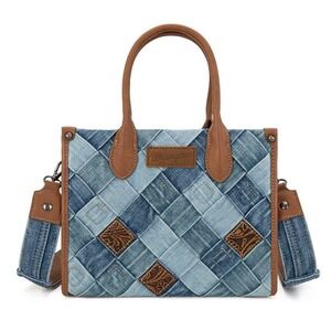 Wrangler Woven Denim Concealed Carry Denim Jean Tote Bag  WG210-8120SJN